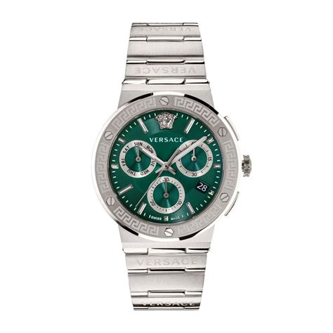 versace green face watch